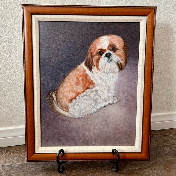 Framed Dog Portrait Art - Picture 1 of 12